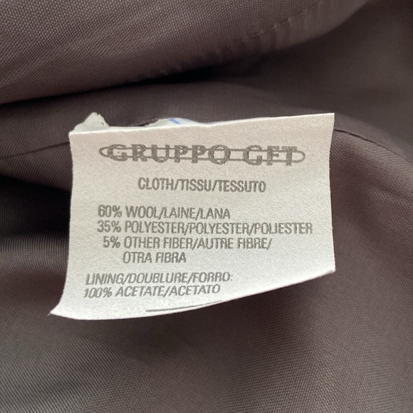 Emanuel Ungaro Tweed Wool Pea Coat Gray 10 or M - Picture 8 of 16